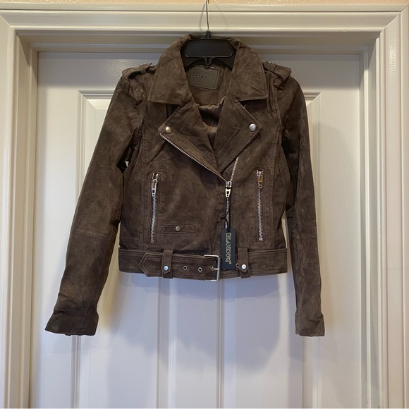 NWT [BLANKNYC] Cropped Suede Leather Motorcycle Jackets - Picture 4 of 16